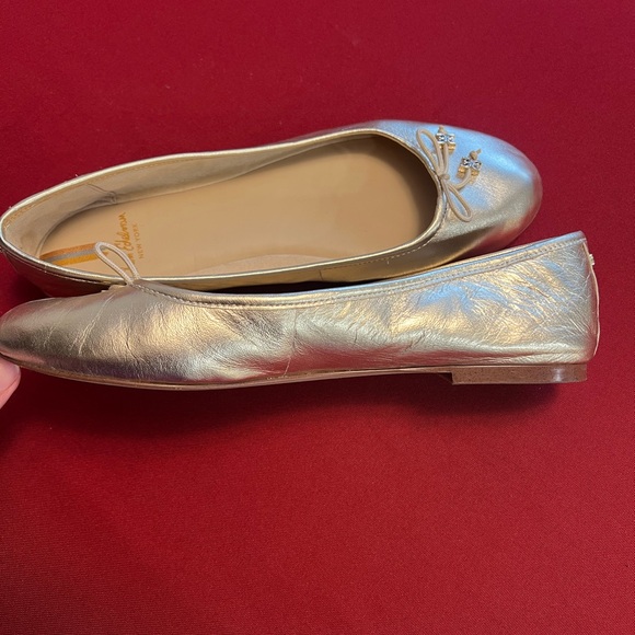 Sam Edelman leather gold flats, size 9.5. - Picture 9 of 11